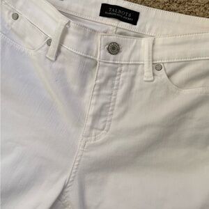 Talbots Flawless Five-Pocket Straight Leg Jeans (Size 4 Curvy) White